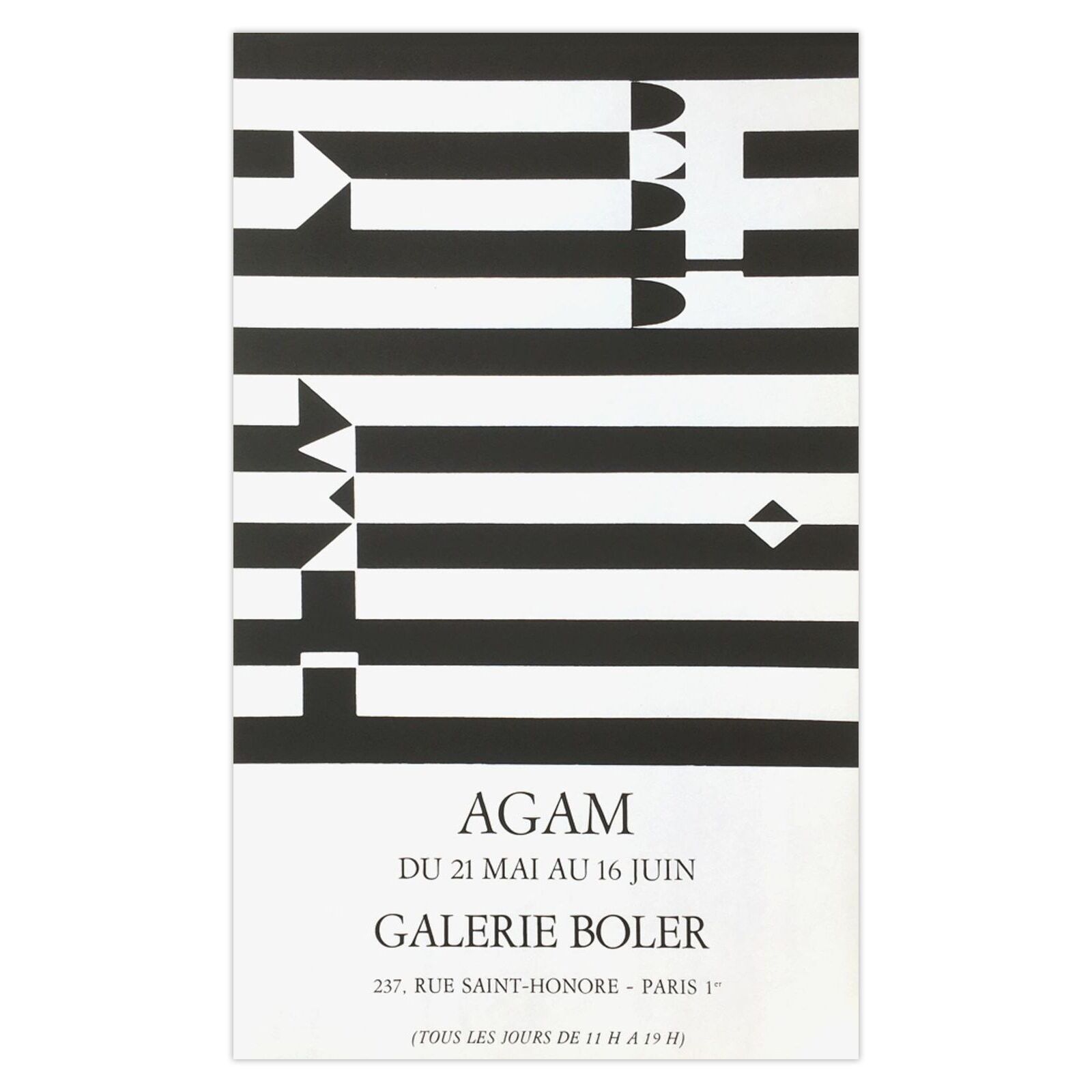 Yaacov Agam Poster Expo 75 Galerie Boler