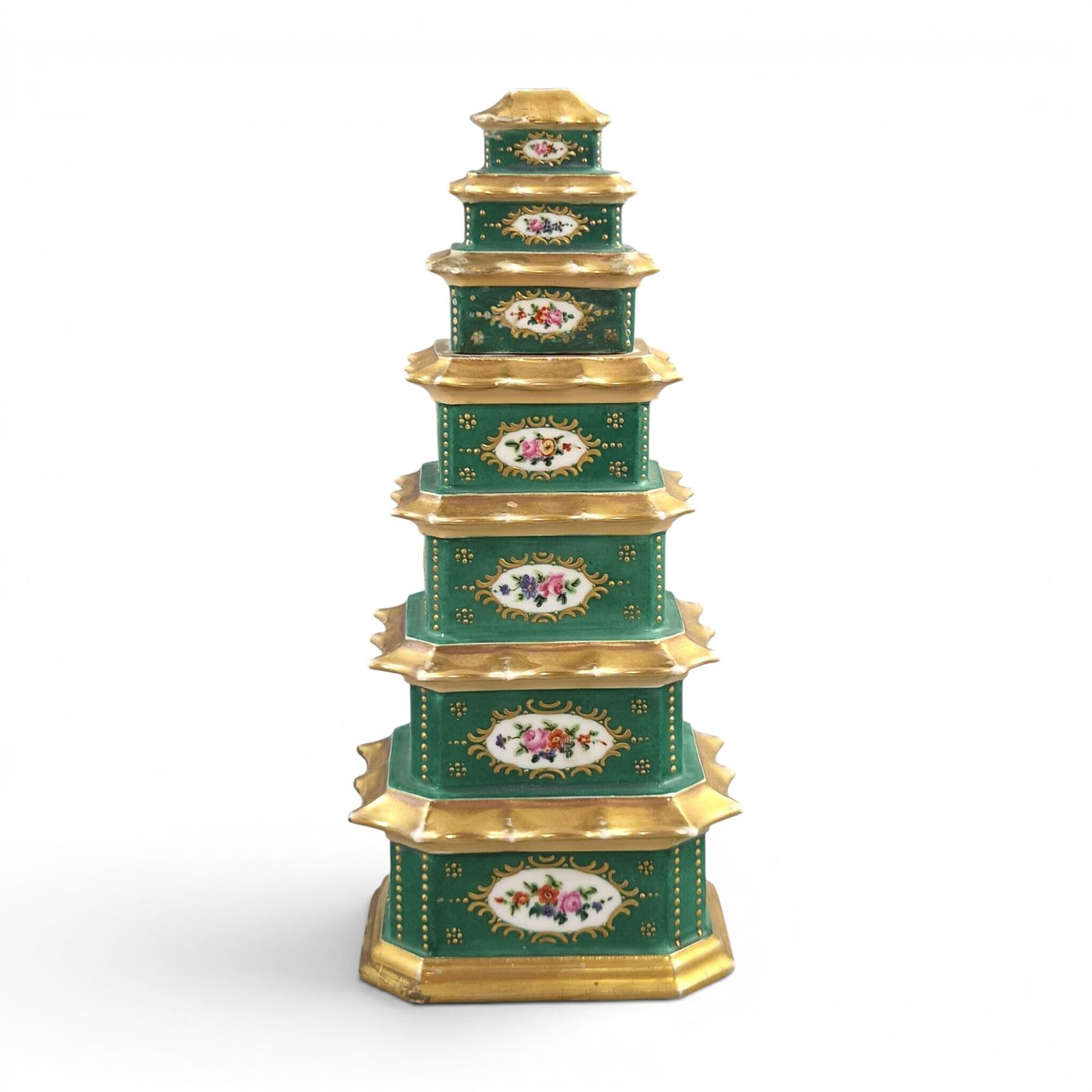 Jacob Petit Paris Pagoda Porseleinen Parfumfles Met Originele Stop, Ca.1835 1845