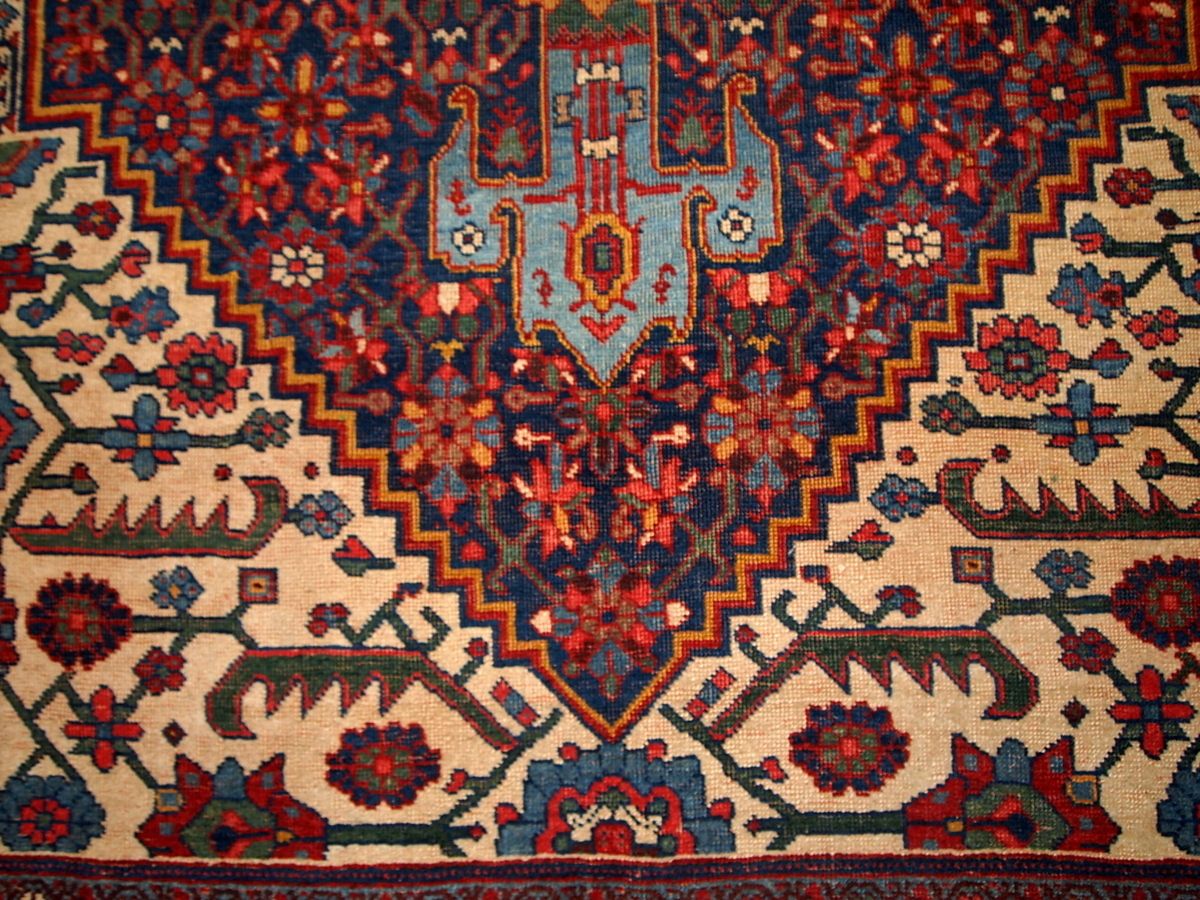Handgemaakt antiek tapijt 149 cm x 225 cm, jaren 1880, wol photo for sale