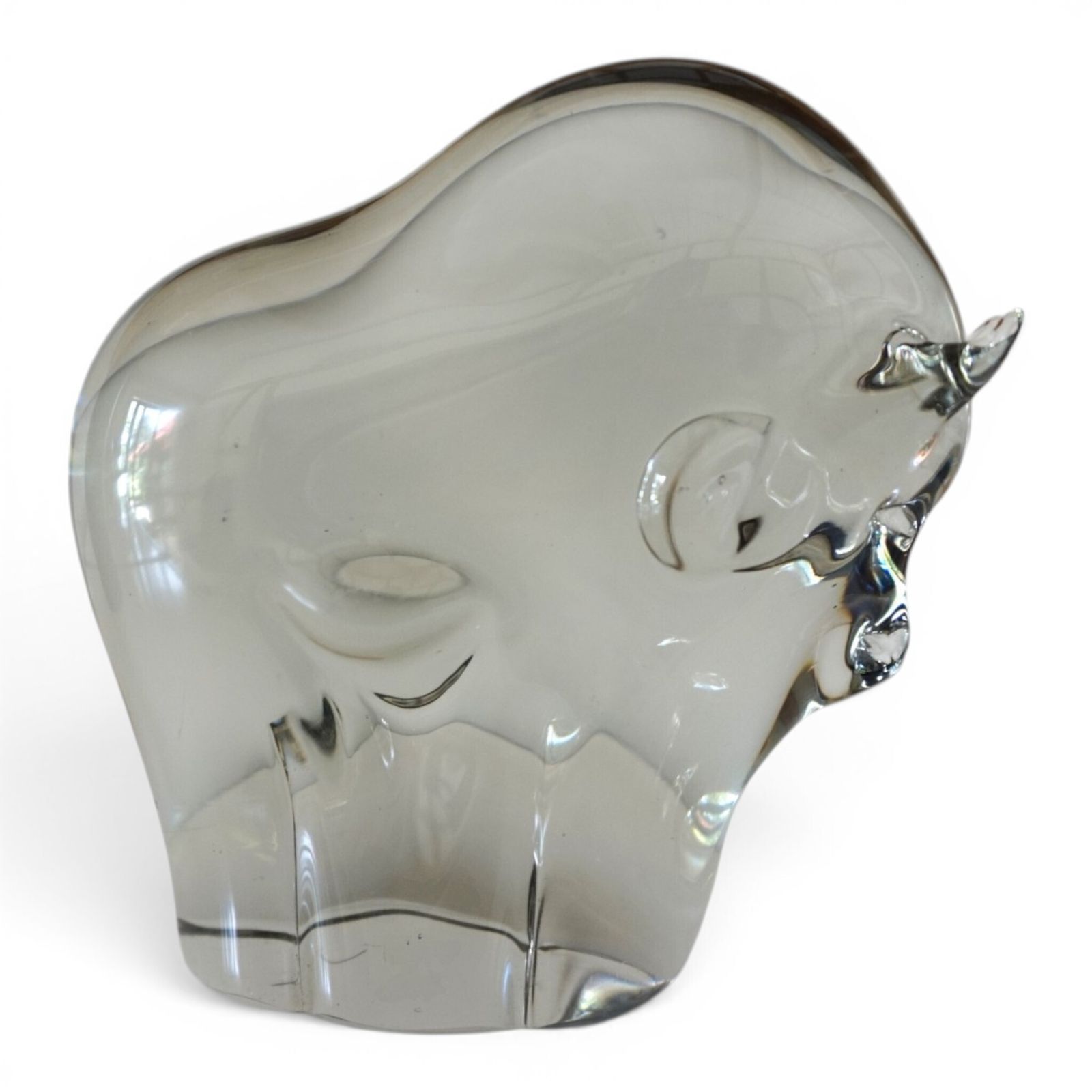 Livio Seguso Murano stier glassculptuur, 1970 photo for sale
