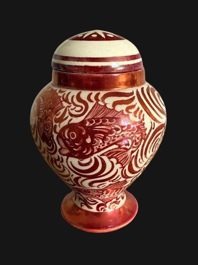 William De Morgan Lidded Vase
