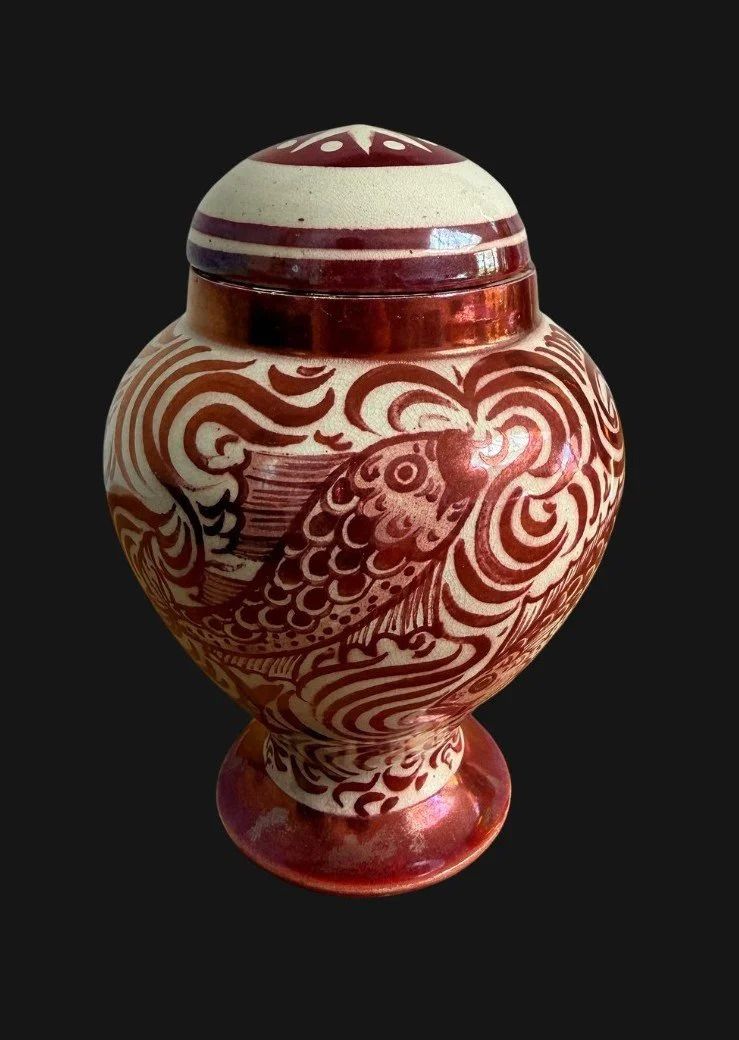 William De Morgan Lidded Vase photo furniture