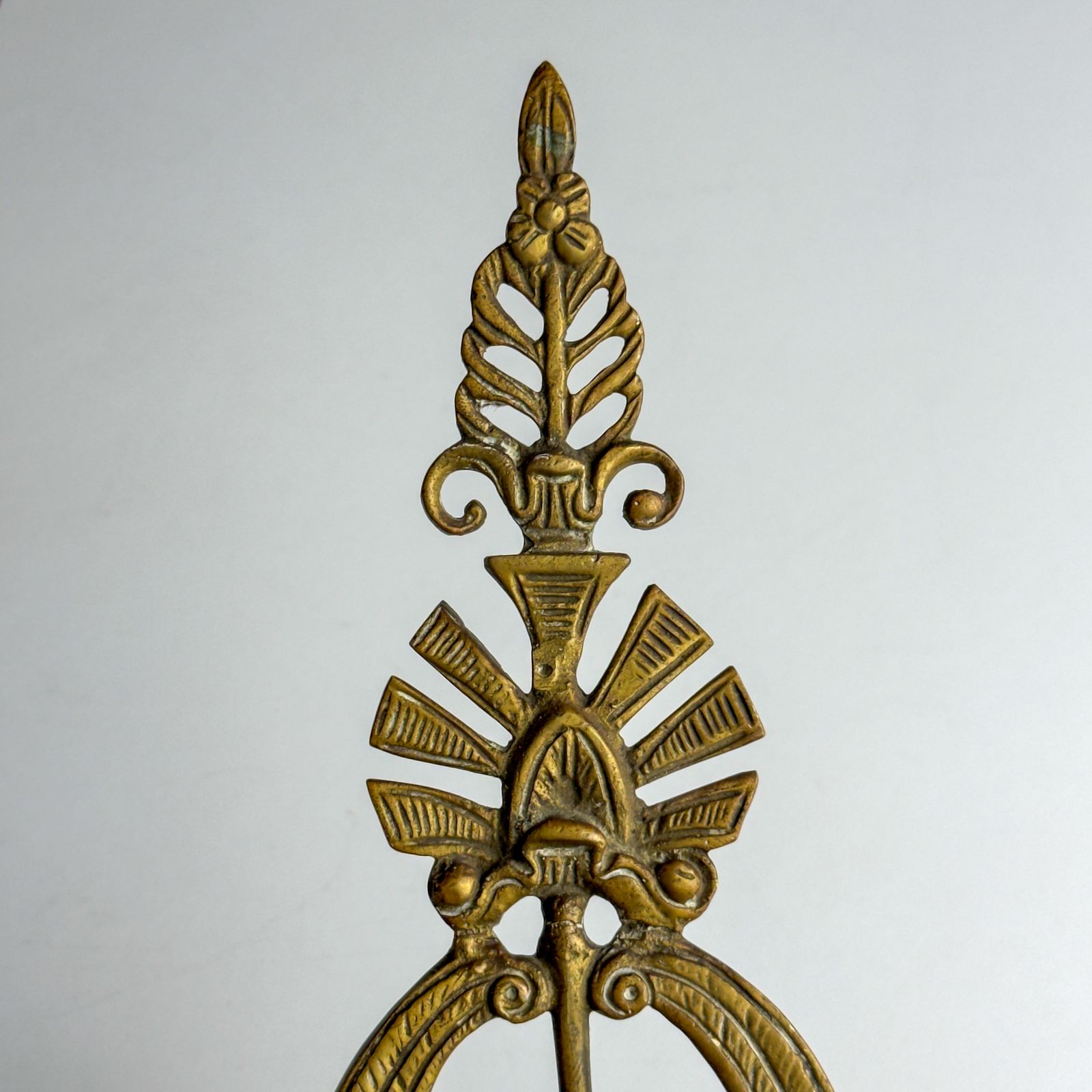 550.0 Antique Empire Bronze Wall Candle Sconces, Italy, Early 20th Century, Set Of 2 photo
