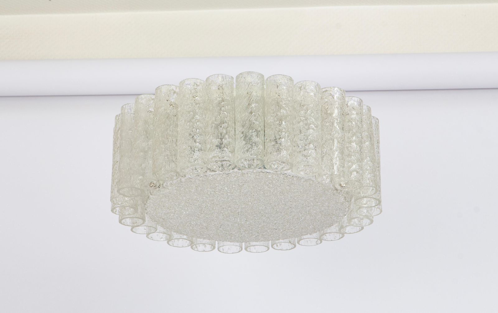 photo furniture Paar Murano glazen buisarmaturen (plafondmontage) van Doria, Duitsland, jaren 1960