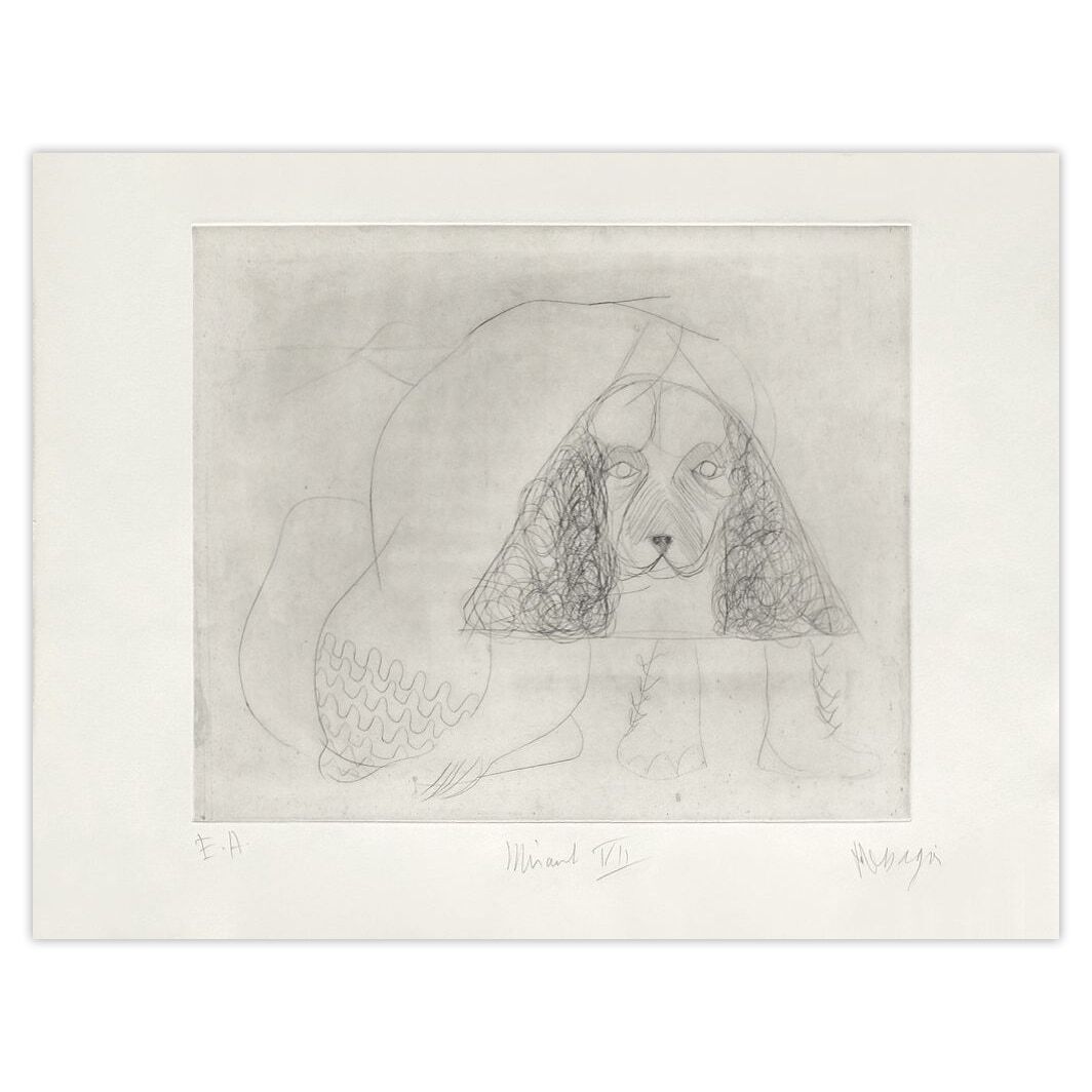 Jean Messagier Gesigneerde Ets Ap039 Miraut VII 1946