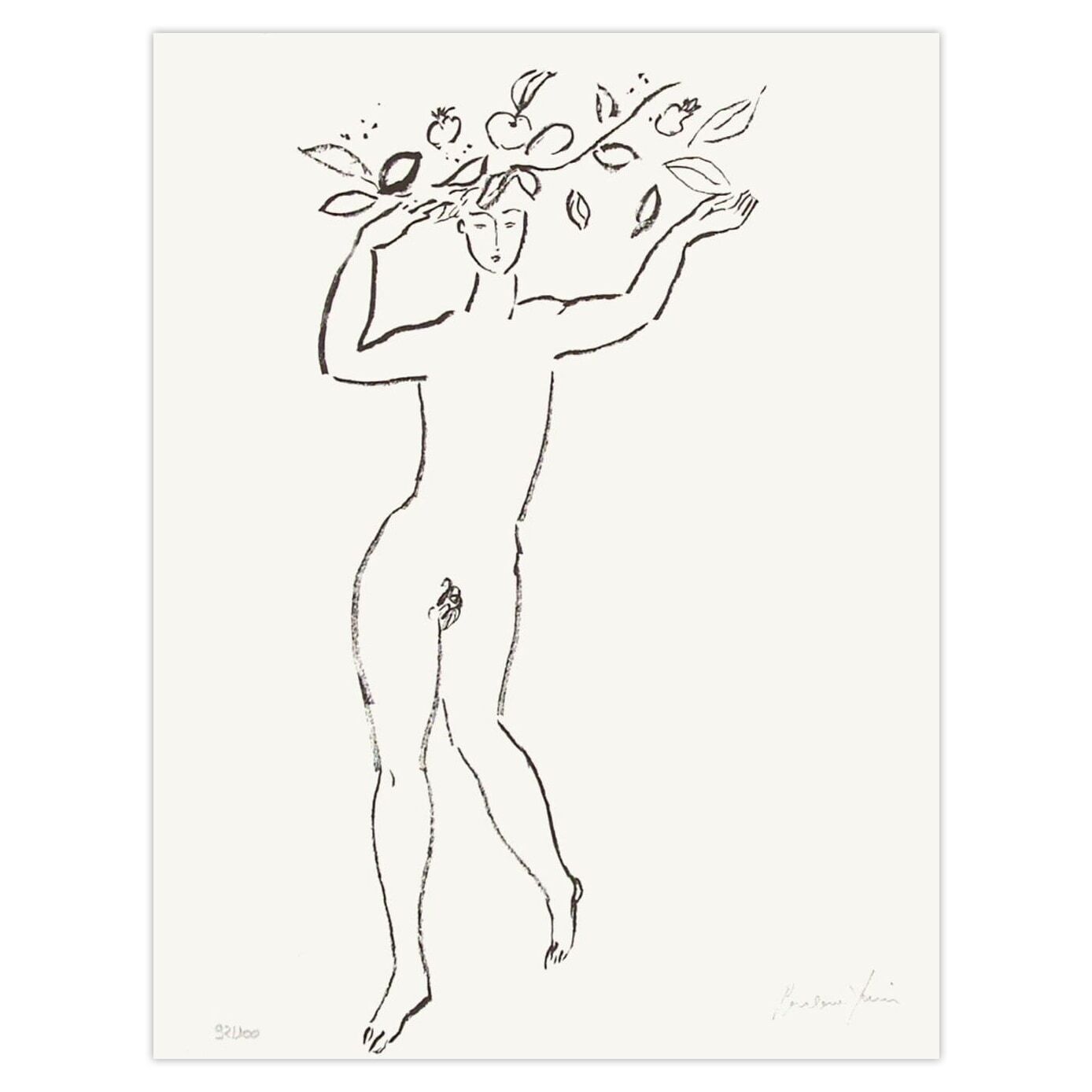 Pierre Boncompain Gesigneerde Lithografie Nu V 1990