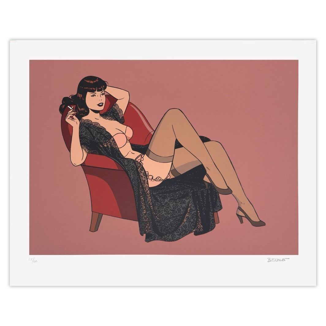 Philippe Berthet Signed Screenprint Pin Up Poison Ivy 2008