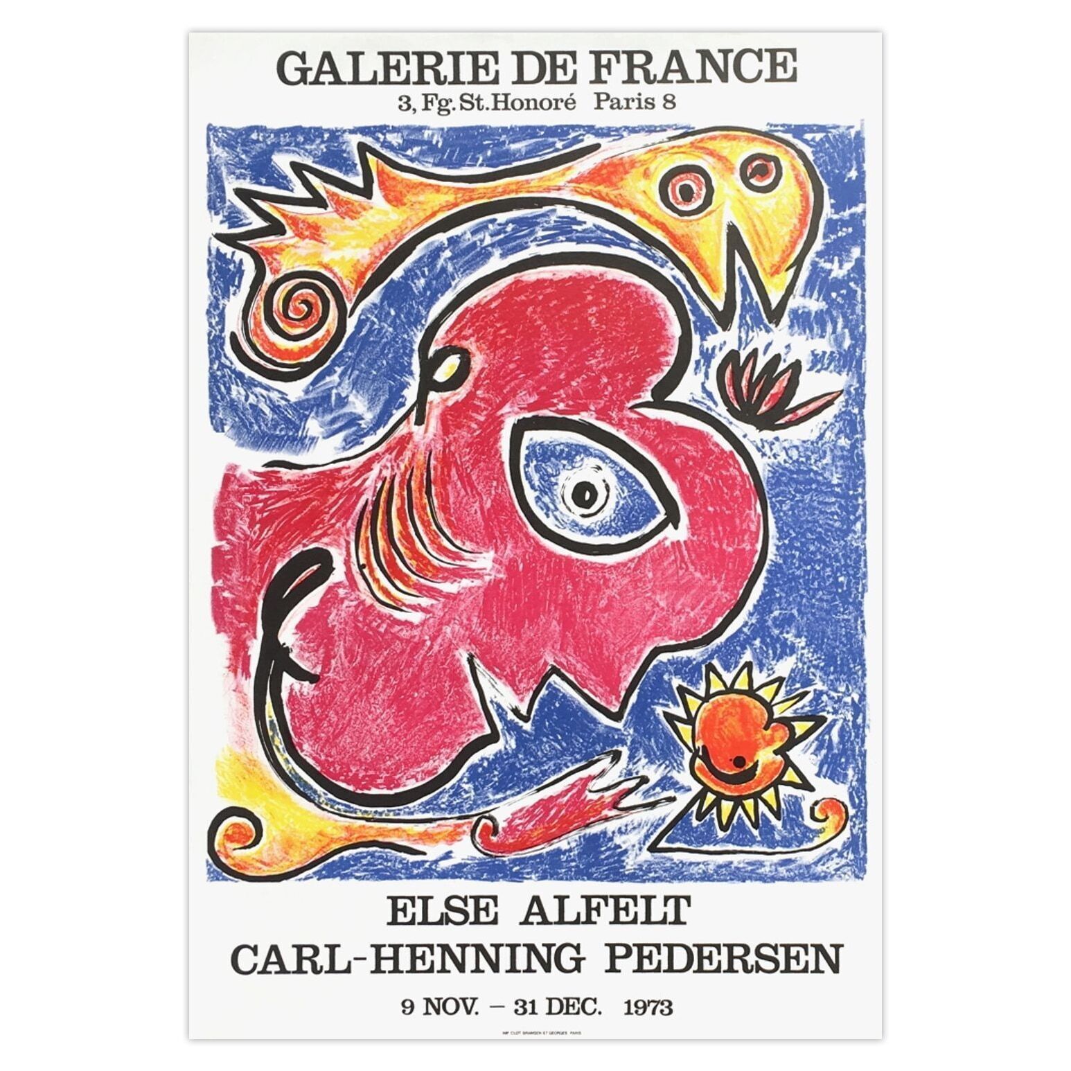 Carl Henning Pedersen Poster Expo 73   Galerie De France