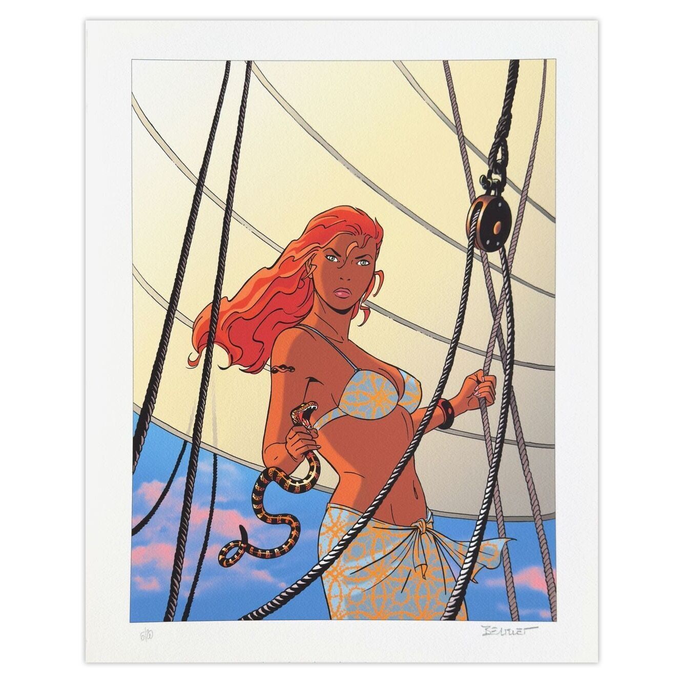Philippe Berthet Gesigneerde Archival Pigment Print Pin Up Venin I 2008