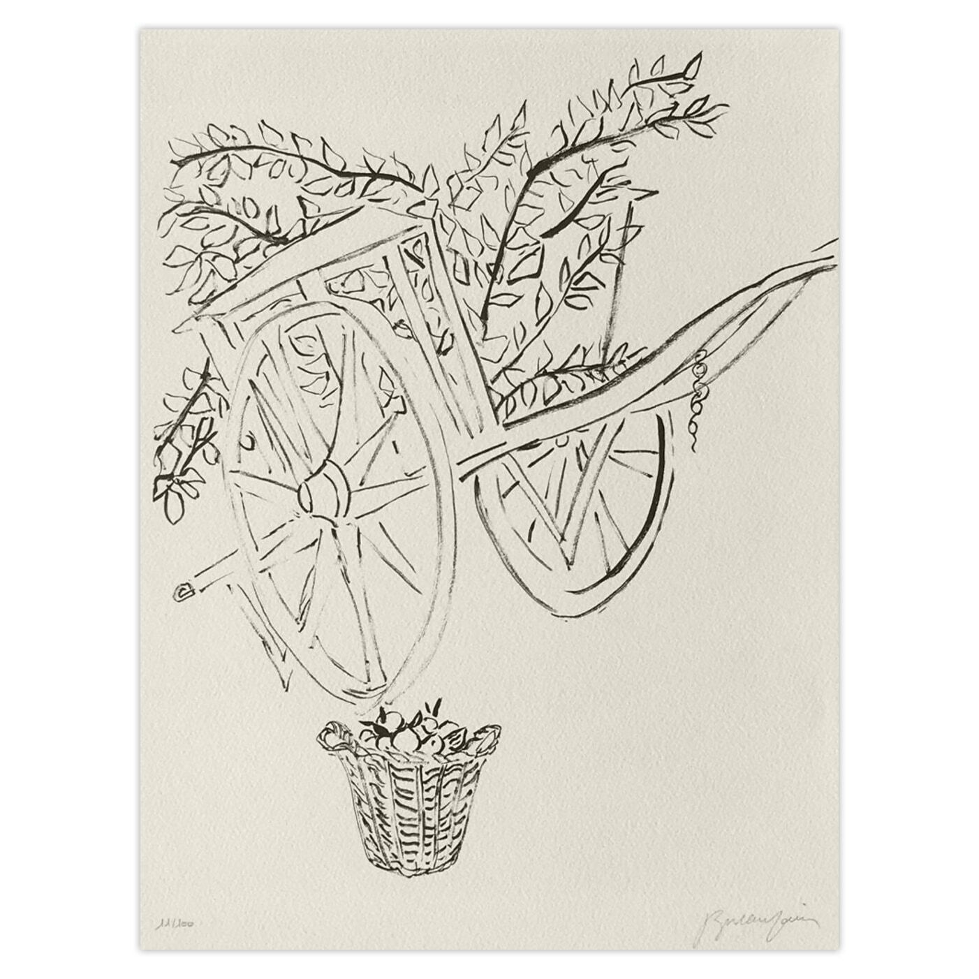 Pierre Boncompain Gesigneerde Lithografie La Charette I 1990