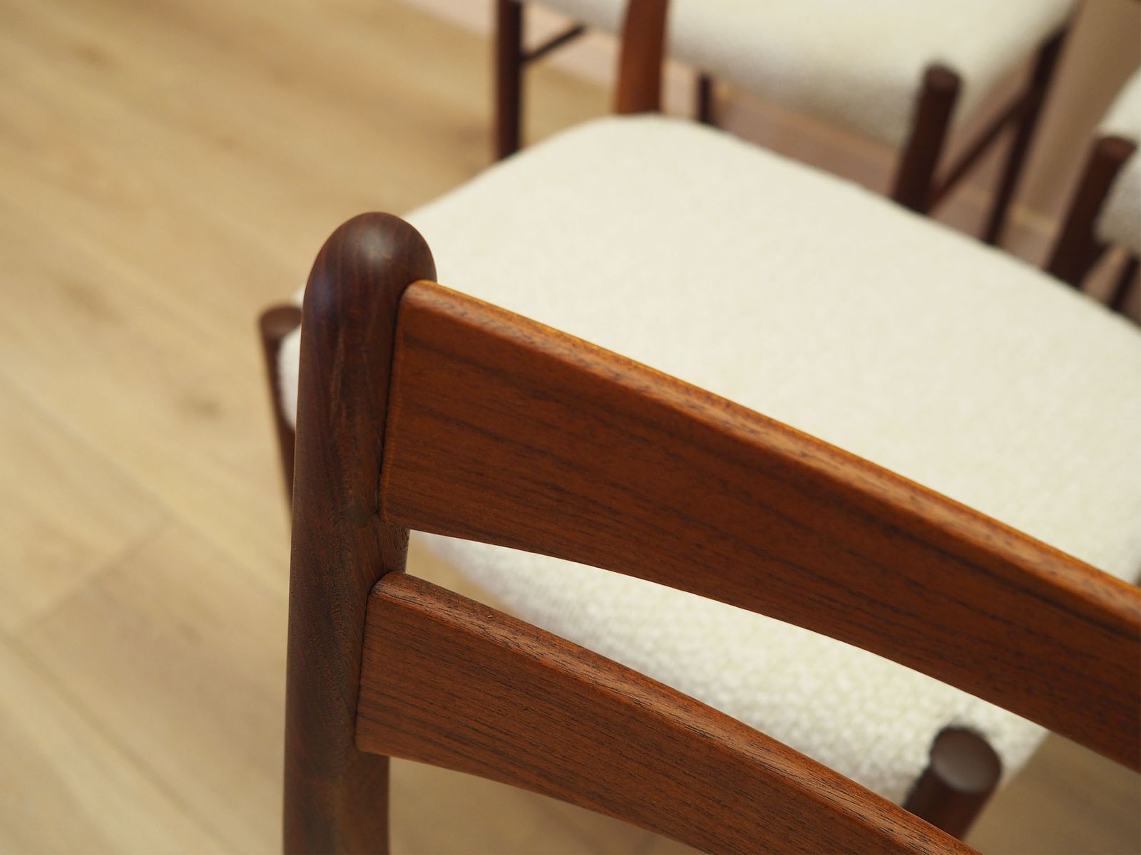 Set van zes teakhouten stoelen, Deens design, jaren 1960, gemaakt in Denemarken photo 1919.0