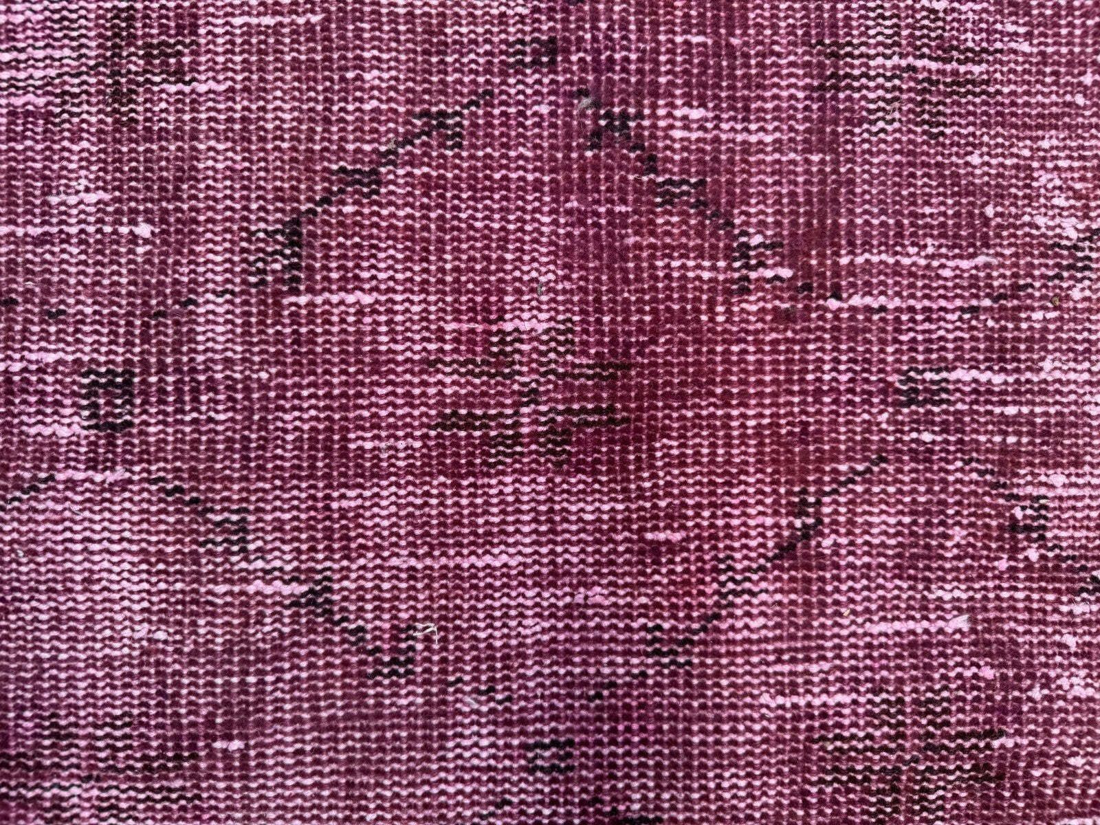 photo furniture Distressed Turkish Narrow Runner 61x225 Cm Wool Vintage Rug, Overdyed 2562