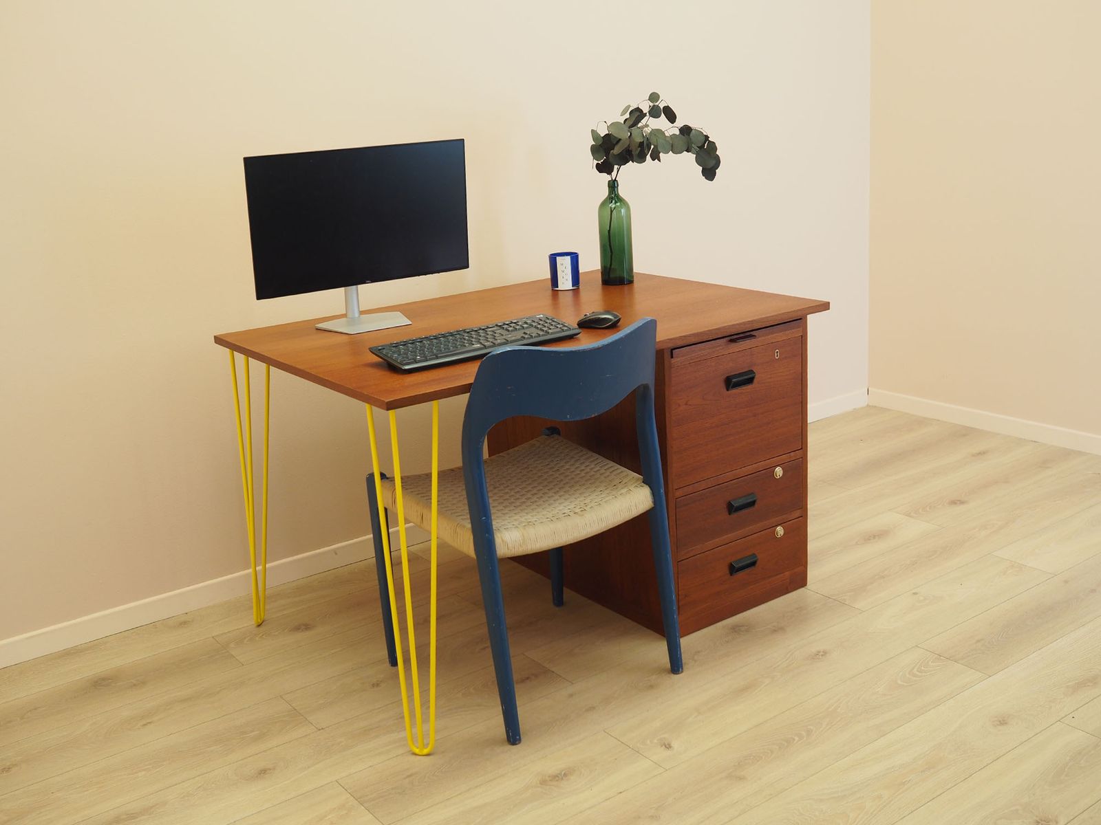 Teak Desk, Danish Design, 1970s, Manufactured By Bornholm Møbelfabrik photo for sale