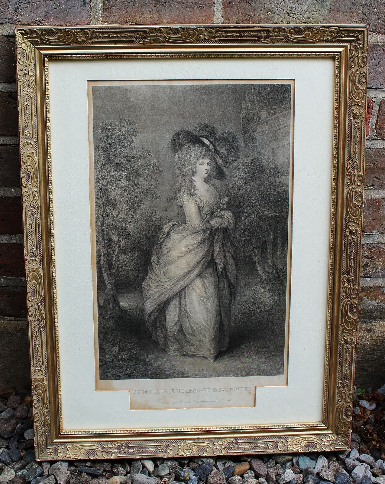 Portrait Of Georgiana Cavendish (Née Spencer), Duchess Of Devonshire By Robert Graves After Sir Thomas Gainsborough.