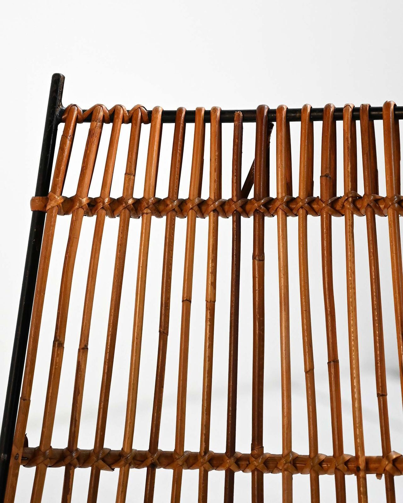 Pair Of Rattan And Metal Chairs, 1960s photo vinterior