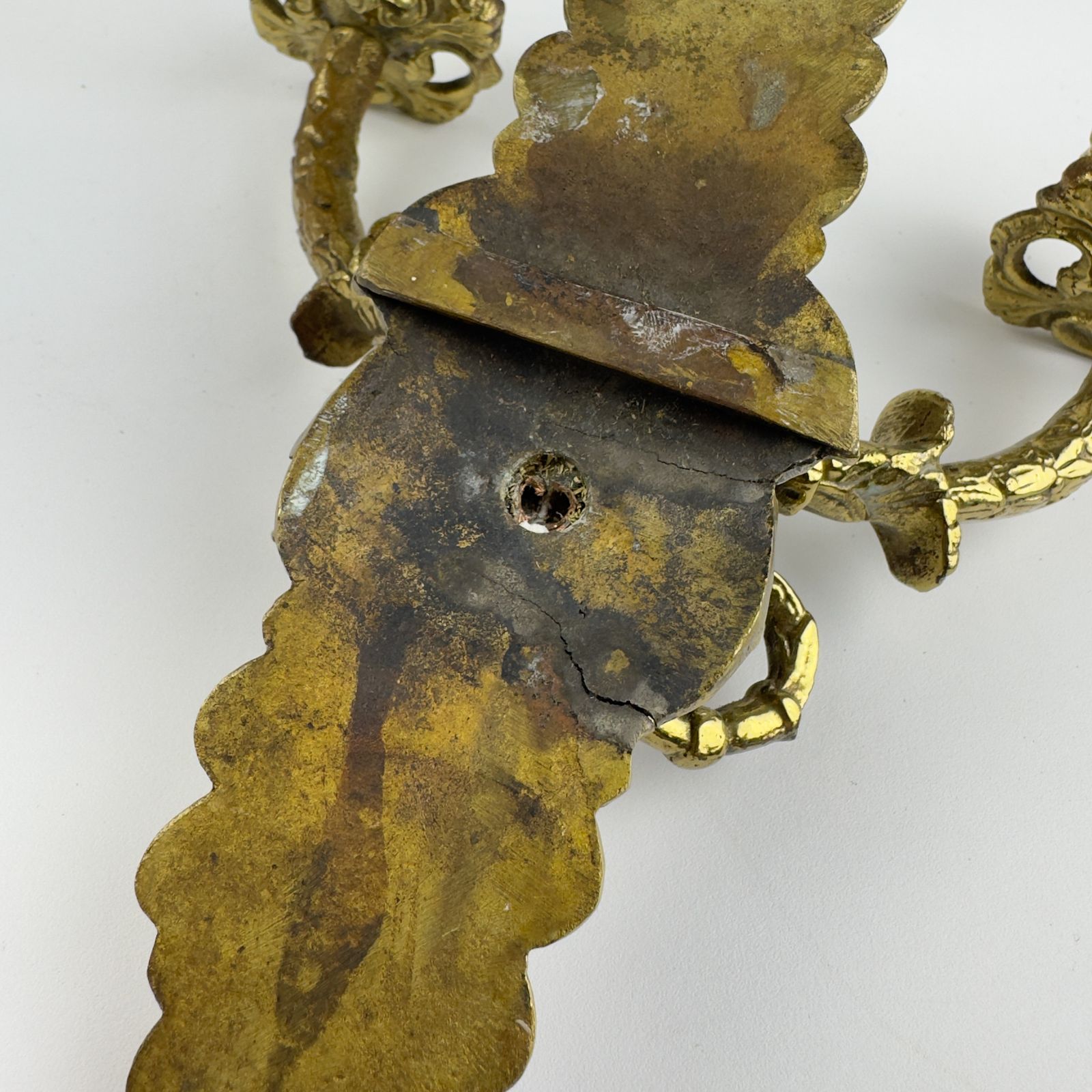 photo for sale Antiek Empire bronzen wandkandelaar, Italië, eind 19e eeuw