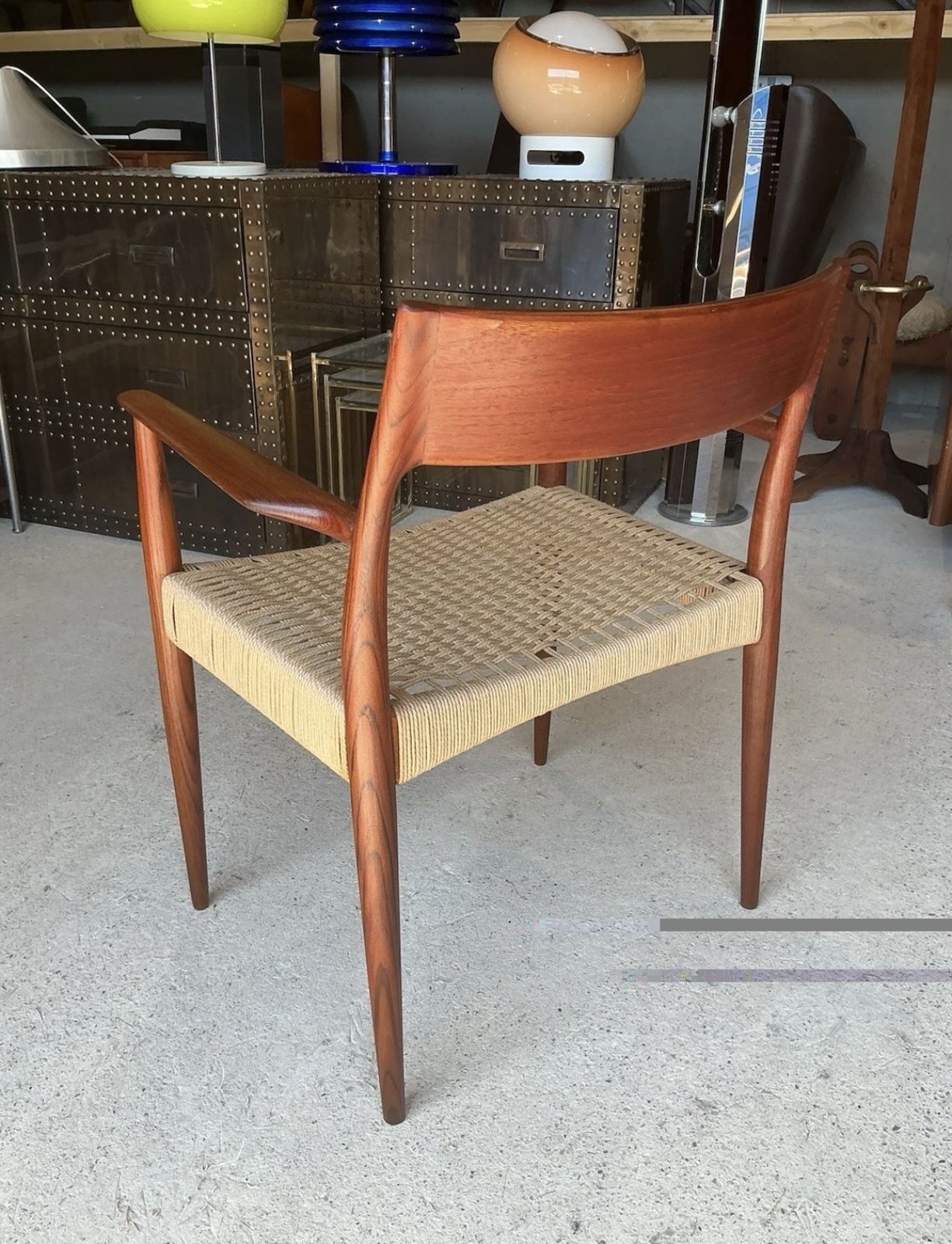 photo furniture Danish Modern Chair By Enjar Larsen & Bender Madsen For Willy Beck, Mid Century Style