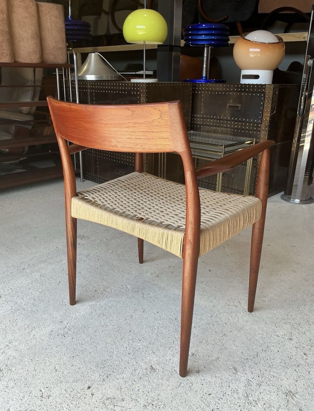 photo for sale Danish Modern Chair By Enjar Larsen & Bender Madsen For Willy Beck, Mid Century Style