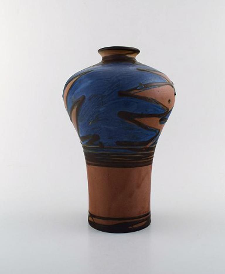 Kähler, Hak, Glazed Stoneware Vase In Modern Design, 1930s 1940s photo furniture