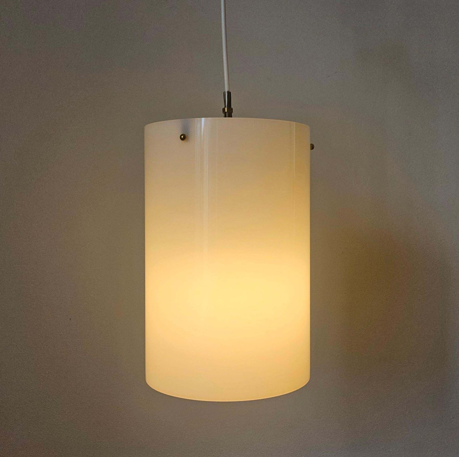 Set van drie zeldzame mid-century hanglampen – Fog & Morup, Denemarken, jaren 1960 photo Verlichting