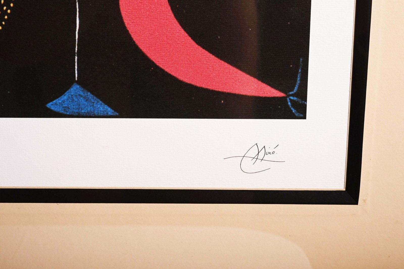 Joan Miro 'Self Portrait II' Offset Lithograph Numbered Framed photo 736.0