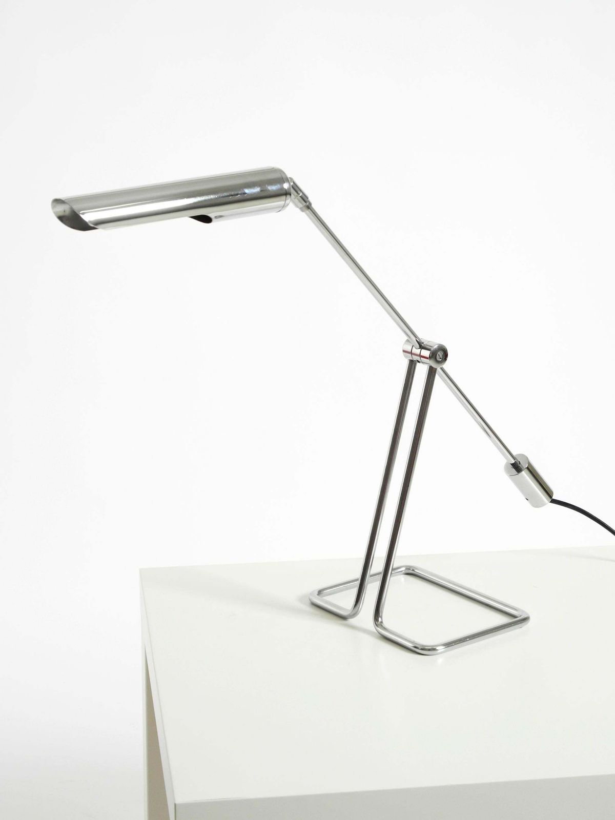 photo furniture Verchroomde metalen tafellamp uit de jaren 1980 van Abo Randers voor IKEA