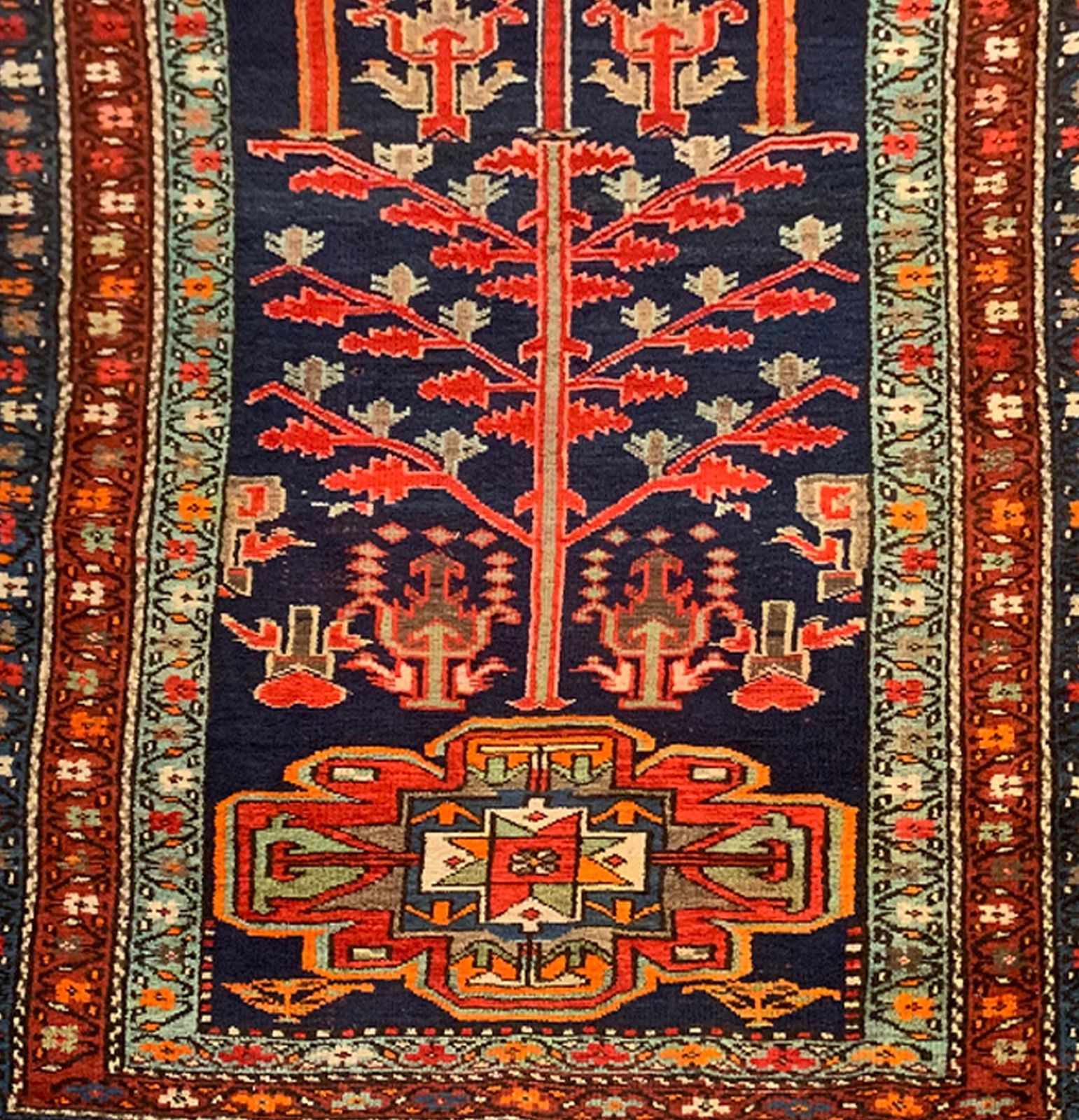 Tapis de couloir d'époque, fait main, laine tribale orientale traditionnelle photo 4689.0