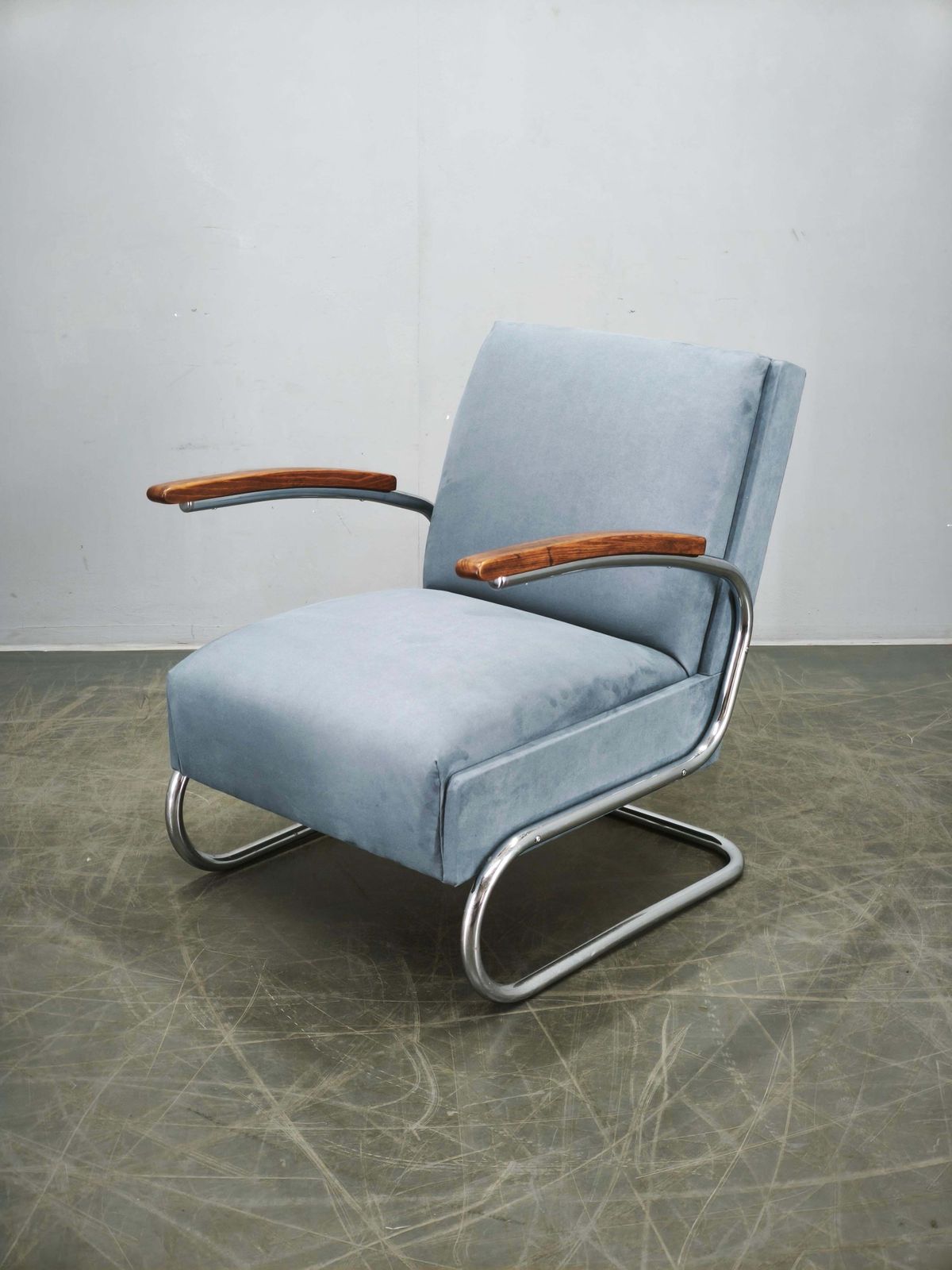 Fauteuil cantilever Bauhaus années 1930 de style Thonet S 411, attribué à Kovona photo furniture