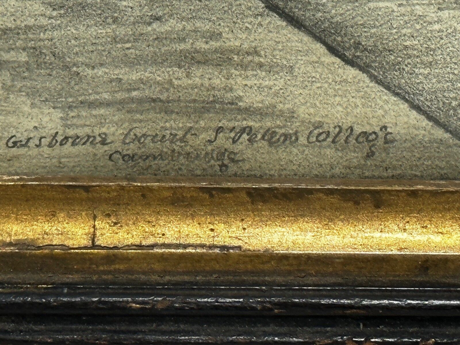 photo furniture Tekening Gisborne Court Peterhouse Cambridge in de stijl van Joseph Michael Gandy