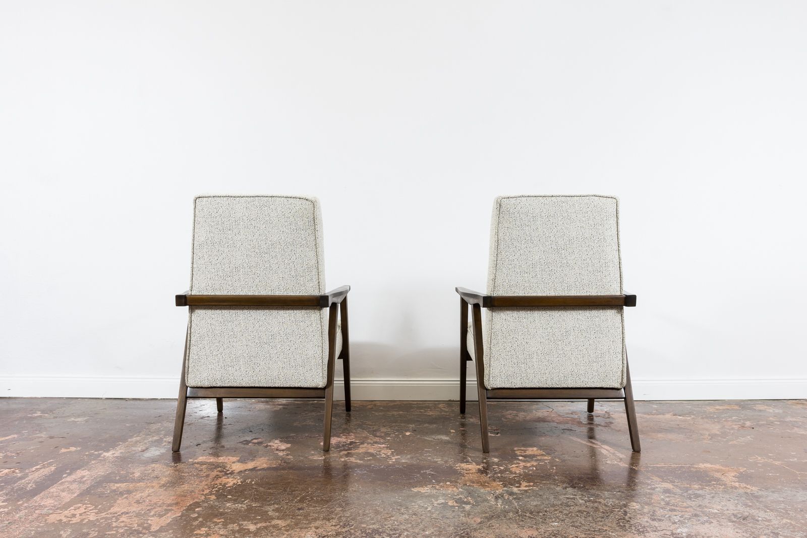 Minimalistische fauteuils, Polen, jaren 1960, set van 2 photo vinterior