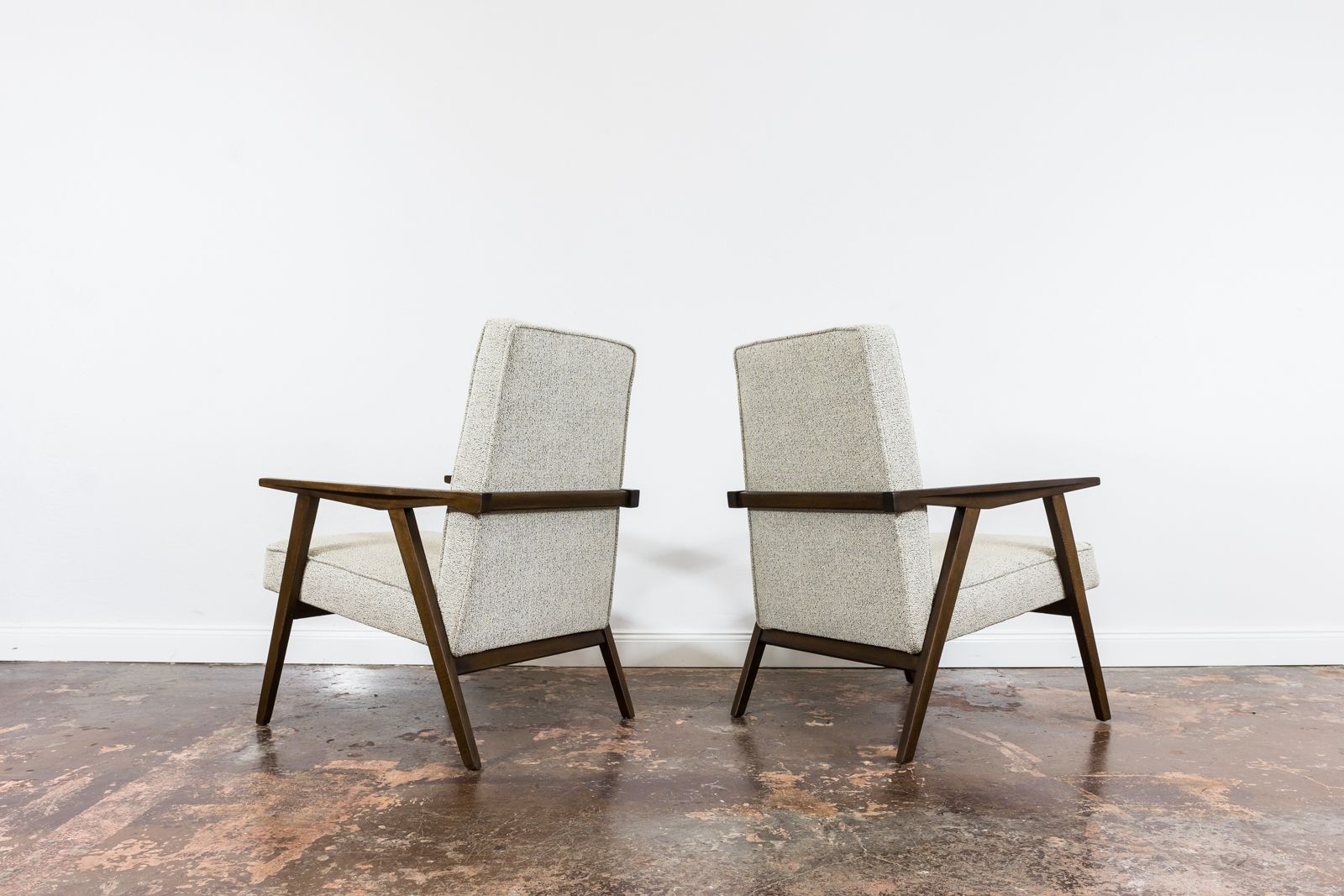 Minimalistische fauteuils, Polen, jaren 1960, set van 2 photo buy