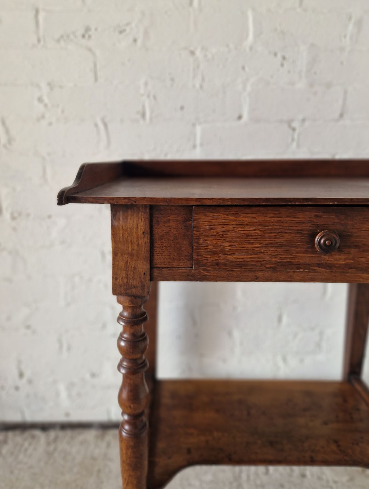 French Antique Oak Washstand, 1800s photo for sale