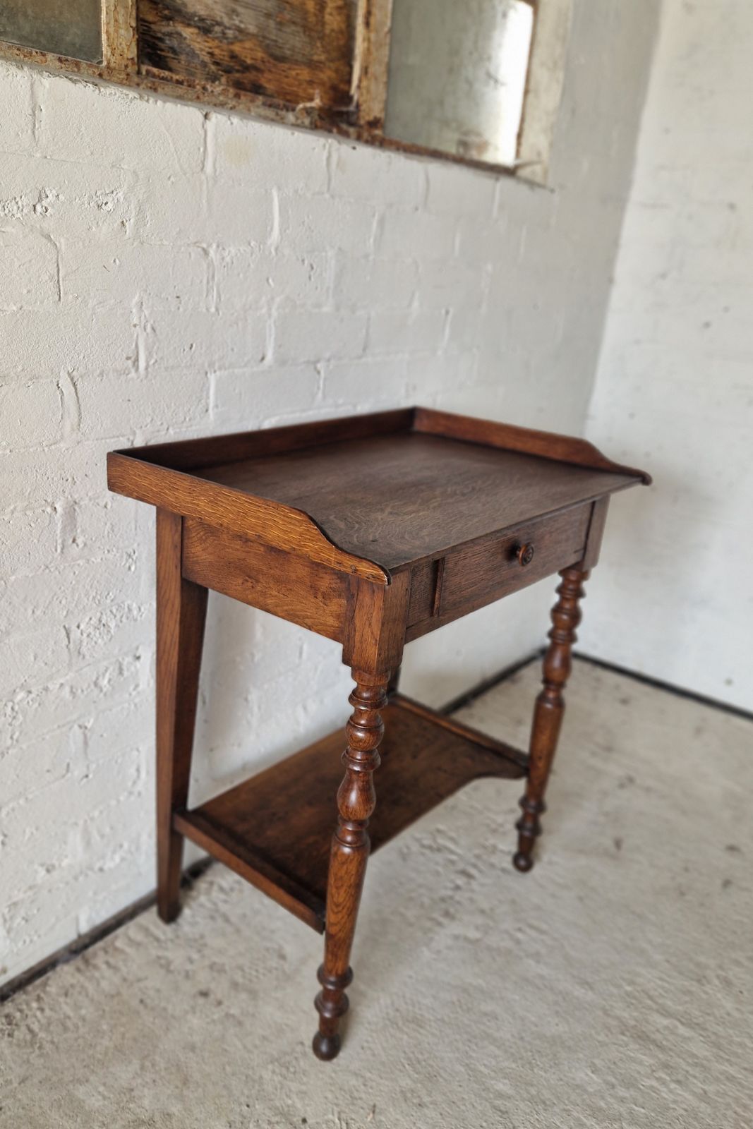 French Antique Oak Washstand, 1800s photo buy