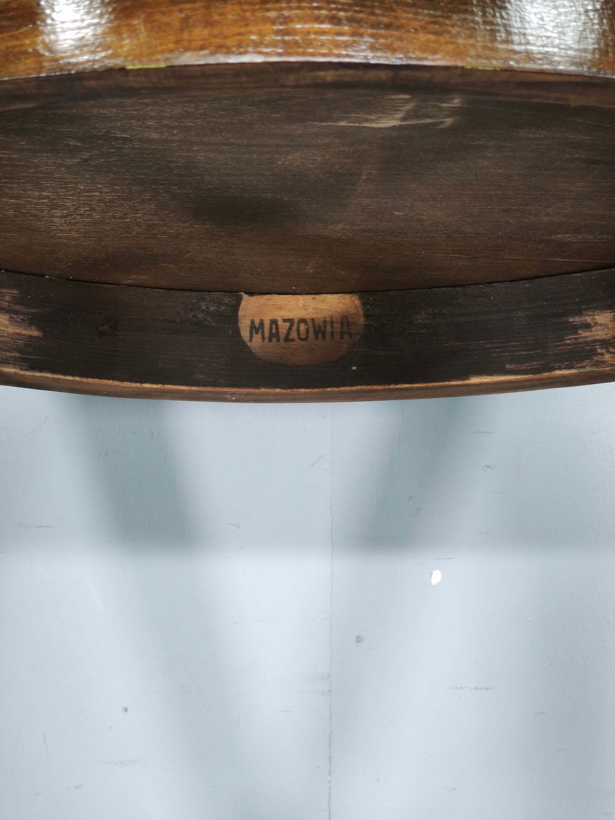 Thonet No. 207 Bentwood Ovale Tafel door Mazowia, Polen, jaren 1910 photo vintage