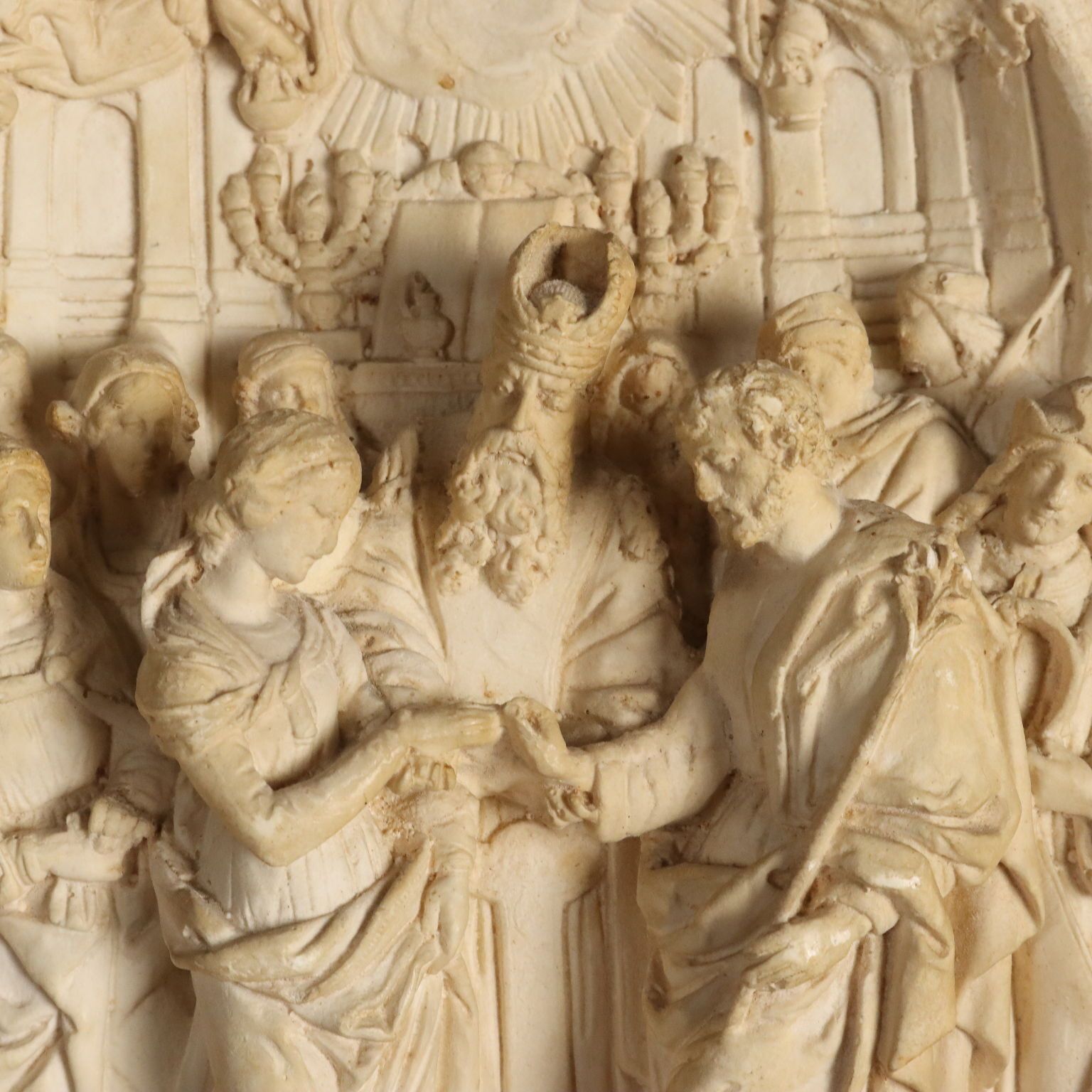 Antique High Relief Wedding Of Joseph And Mary Italy XIX Century photo Art