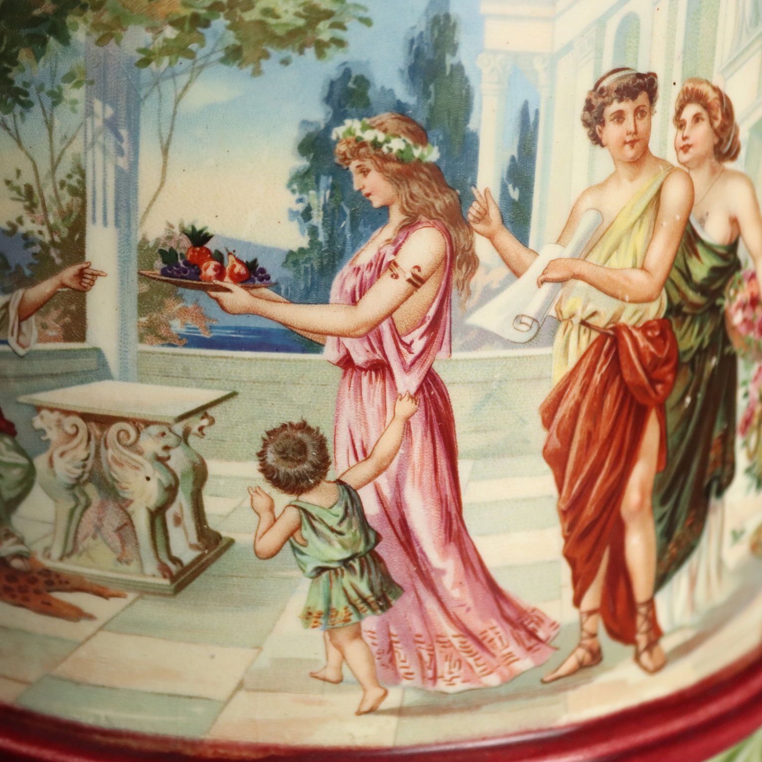 900.0 Pichets d'époque Jugendstil en céramique polychrome, XIXe siècle photo