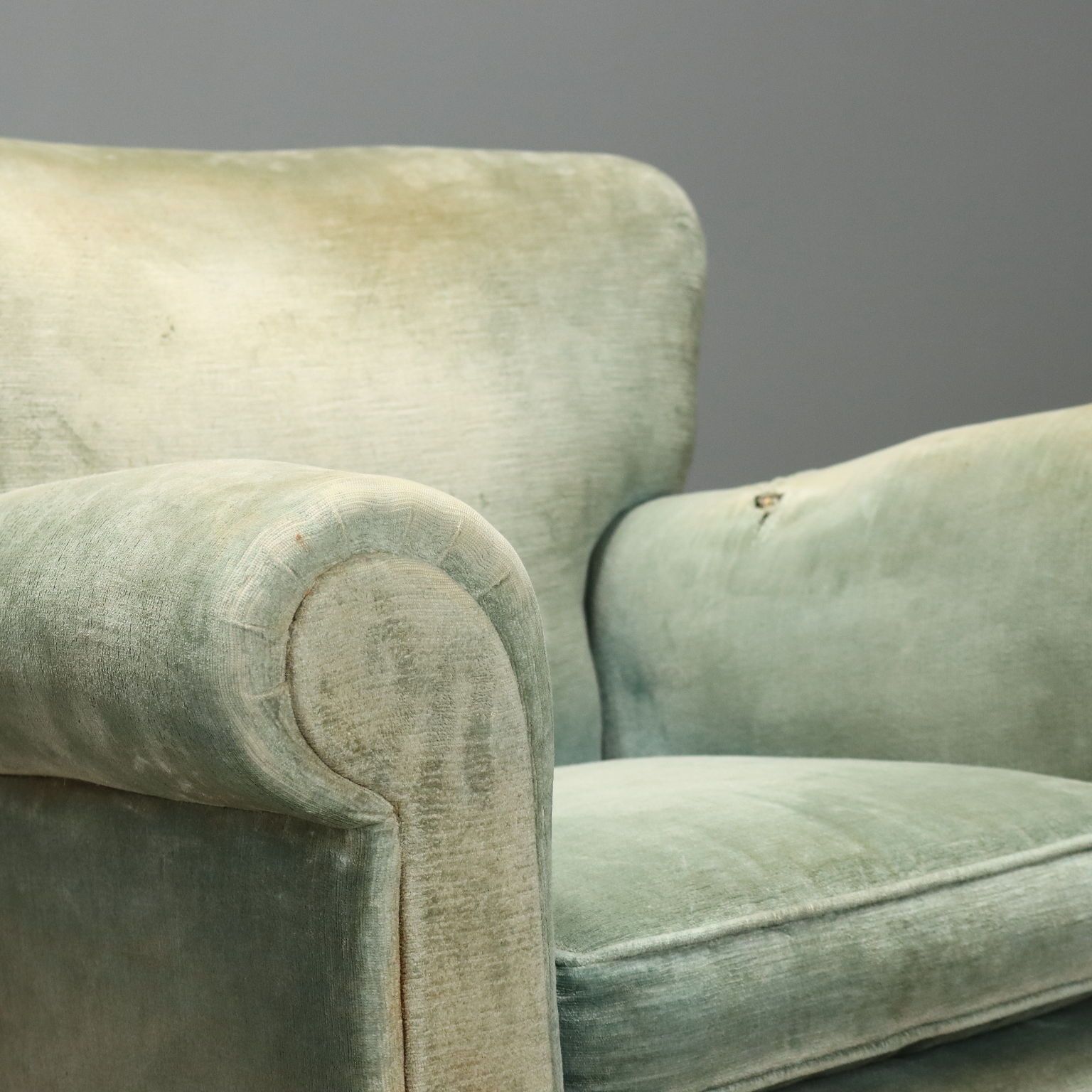 Fauteuils vintage en tissu, design italien, années 1950 photo buy