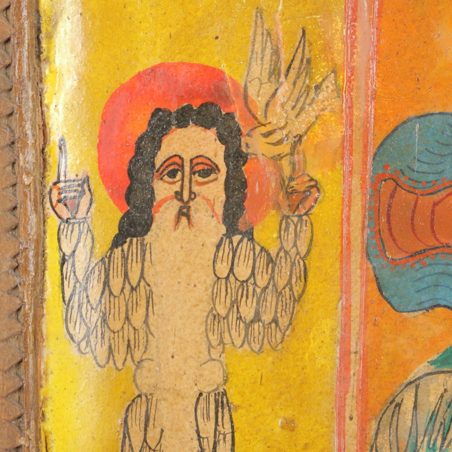 Icône d'époque éthiopienne et copte orthodoxe, tempera sur bois, XIXe siècle photo buy
