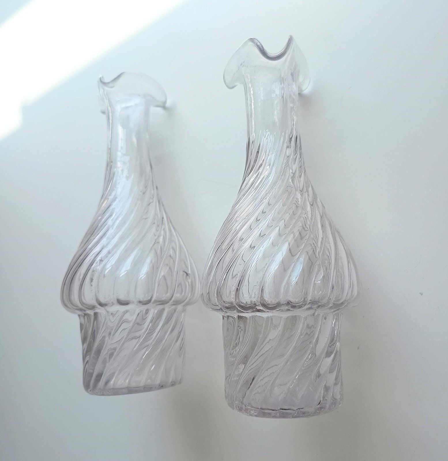 150.0 Gesigneerde Baccarat Crystal Bambous Tors Olie- en Azijnset Depose Merk jaren 1890 photo