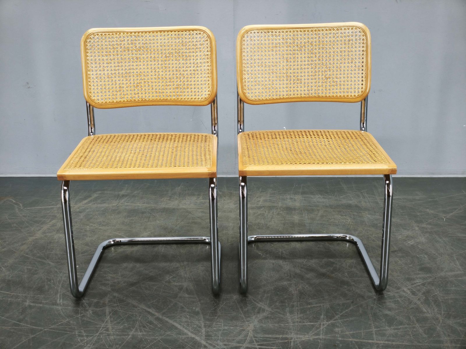 Paar Italiaanse Cesca Cantilever Stoelen naar Marcel Breuer, jaren 1970 photo for sale