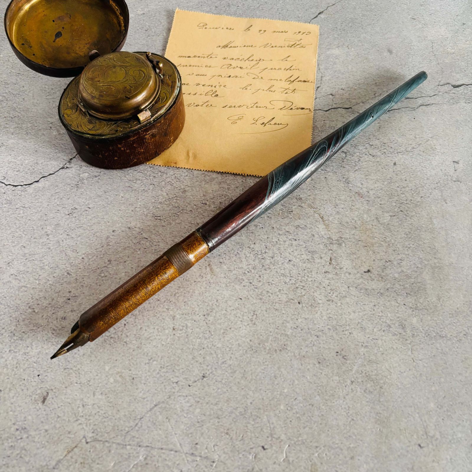 Antieke Midget Oversize Dip Pen photo Woonaccessoires