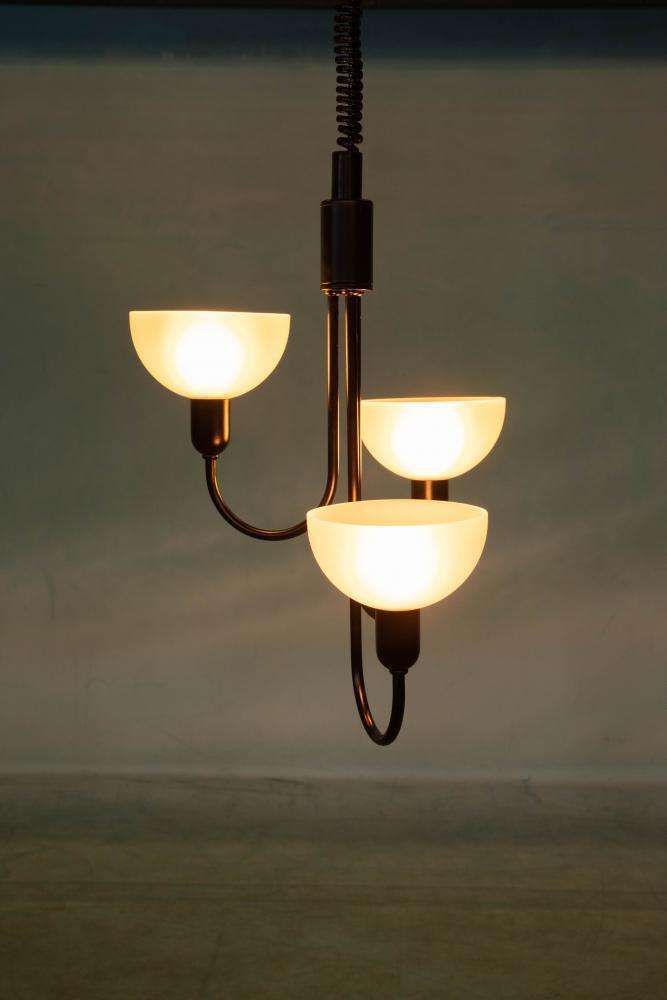 photo vinterior Memphis Style Pendant Lamp 1960s, Adjustable Vintage Lamp.