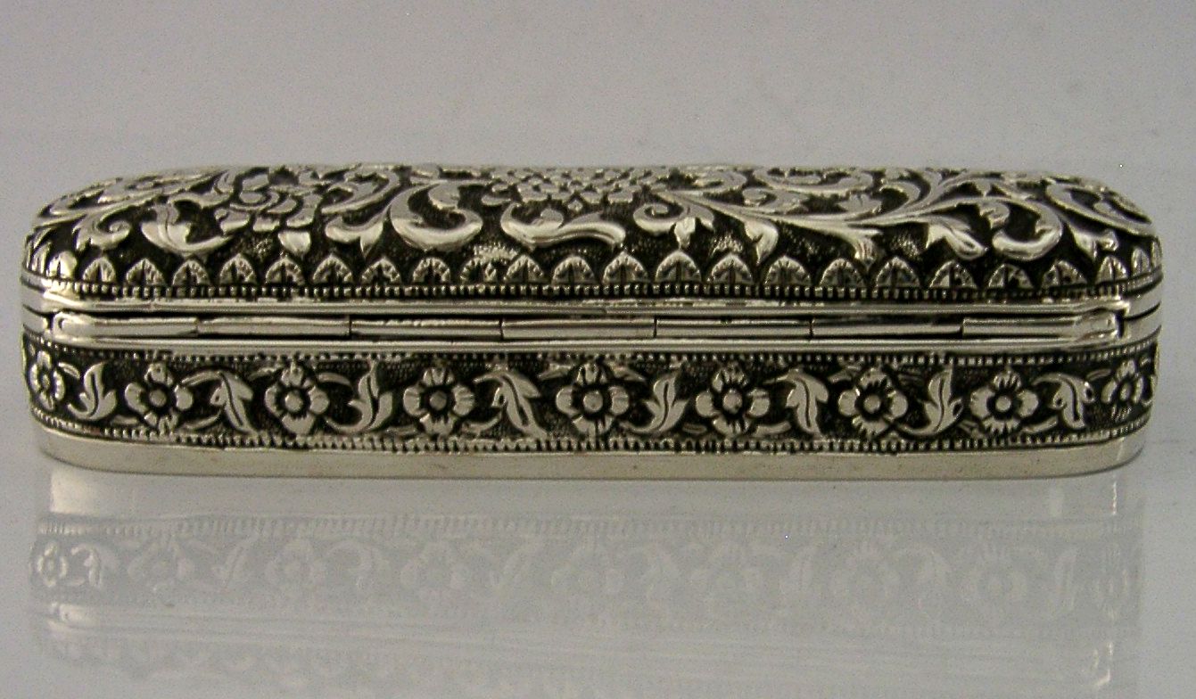 Indian 92g Solid Silver Box Kutch C1890 Antique photo buy
