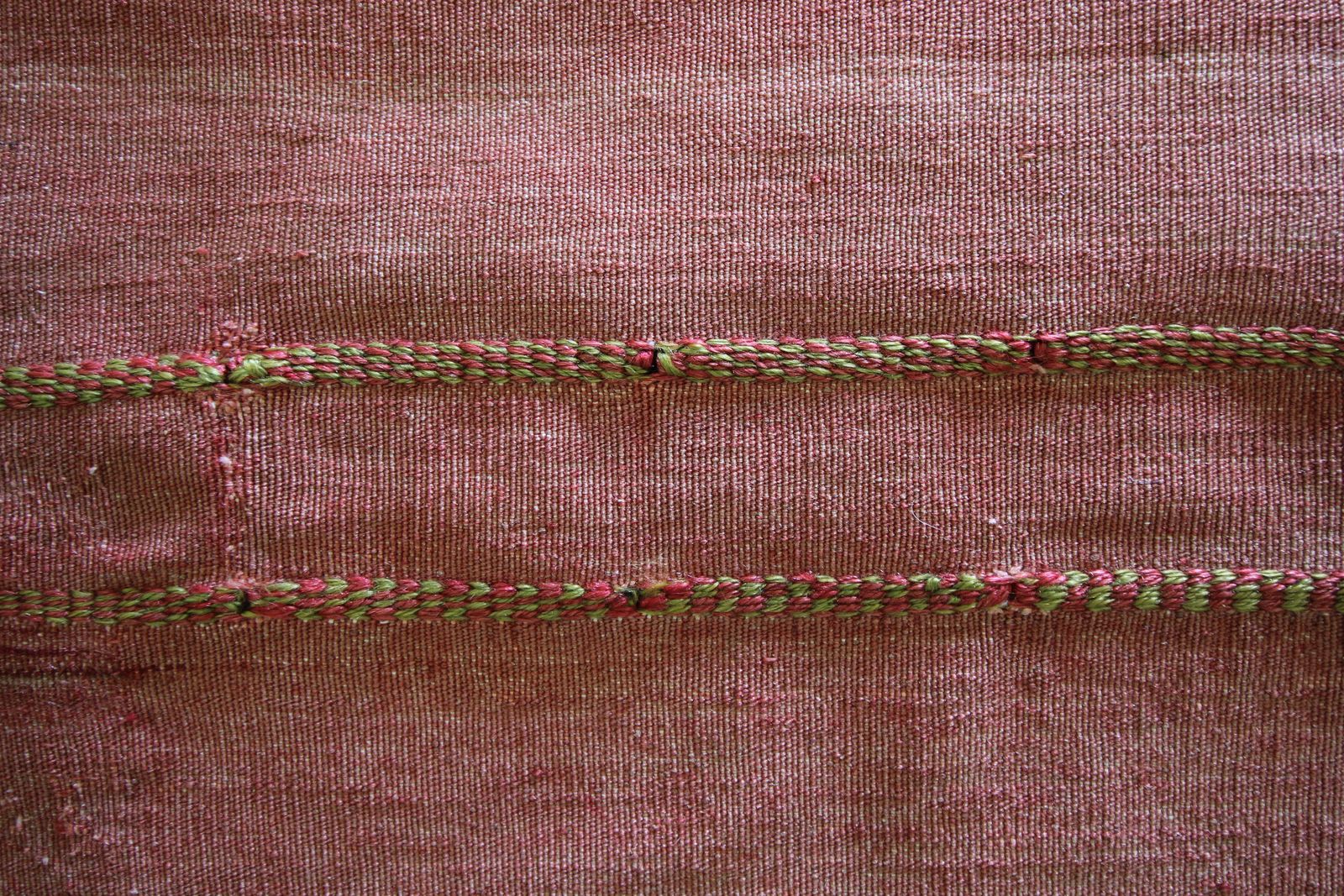 Handwoven Oriental Saddle Bag, Collectable Pink Red Wool Khorjin Rug photo vinterior