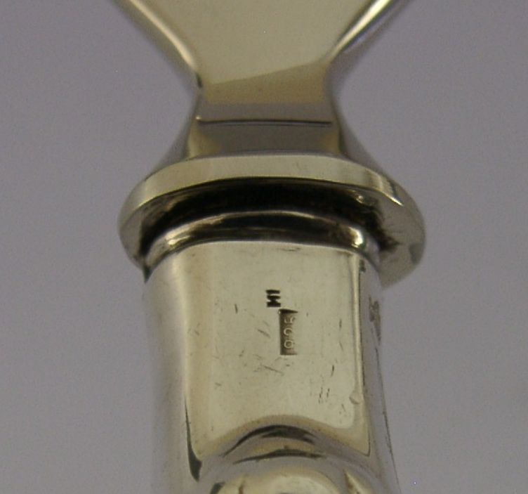 Flessenopener met sterling zilveren greep, ca. jaren 1980, barware, 54g, Italiaans design photo 85.0