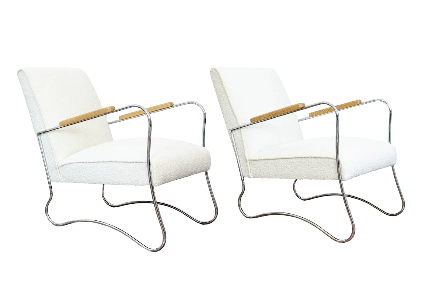 Bauhaus-stijl fauteuils van Wschod, ca. jaren 1950, Polen, set van 2