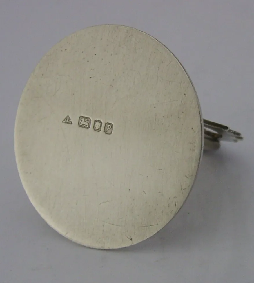 Porte-menu en argent sterling anglais, cerf, chasse, 1989 photo 88.0