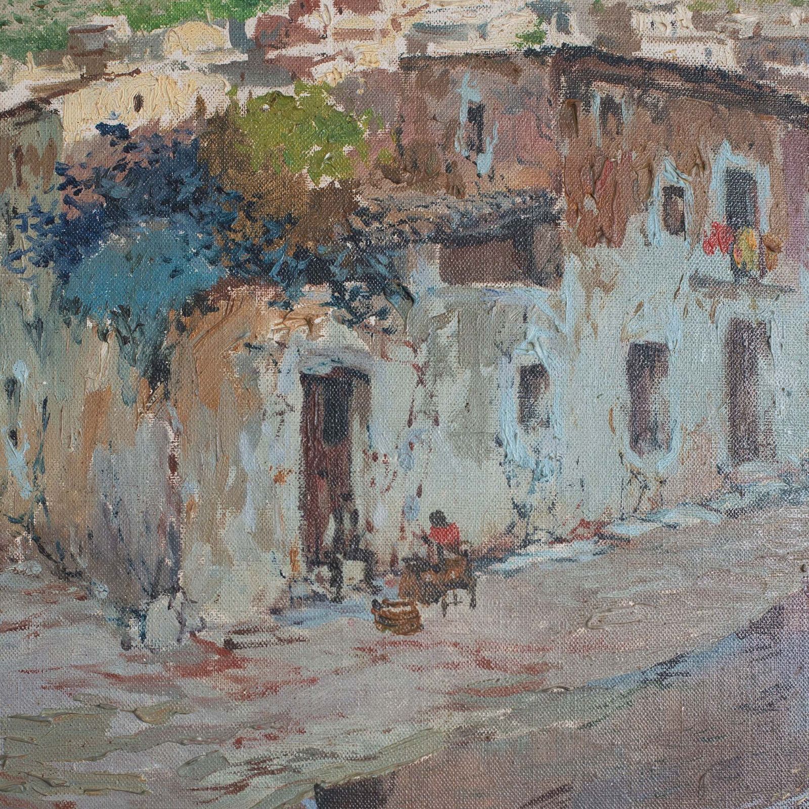 Mediterranean Riverside Village Landscape By Francisco Payà Sanchís photo vinterior