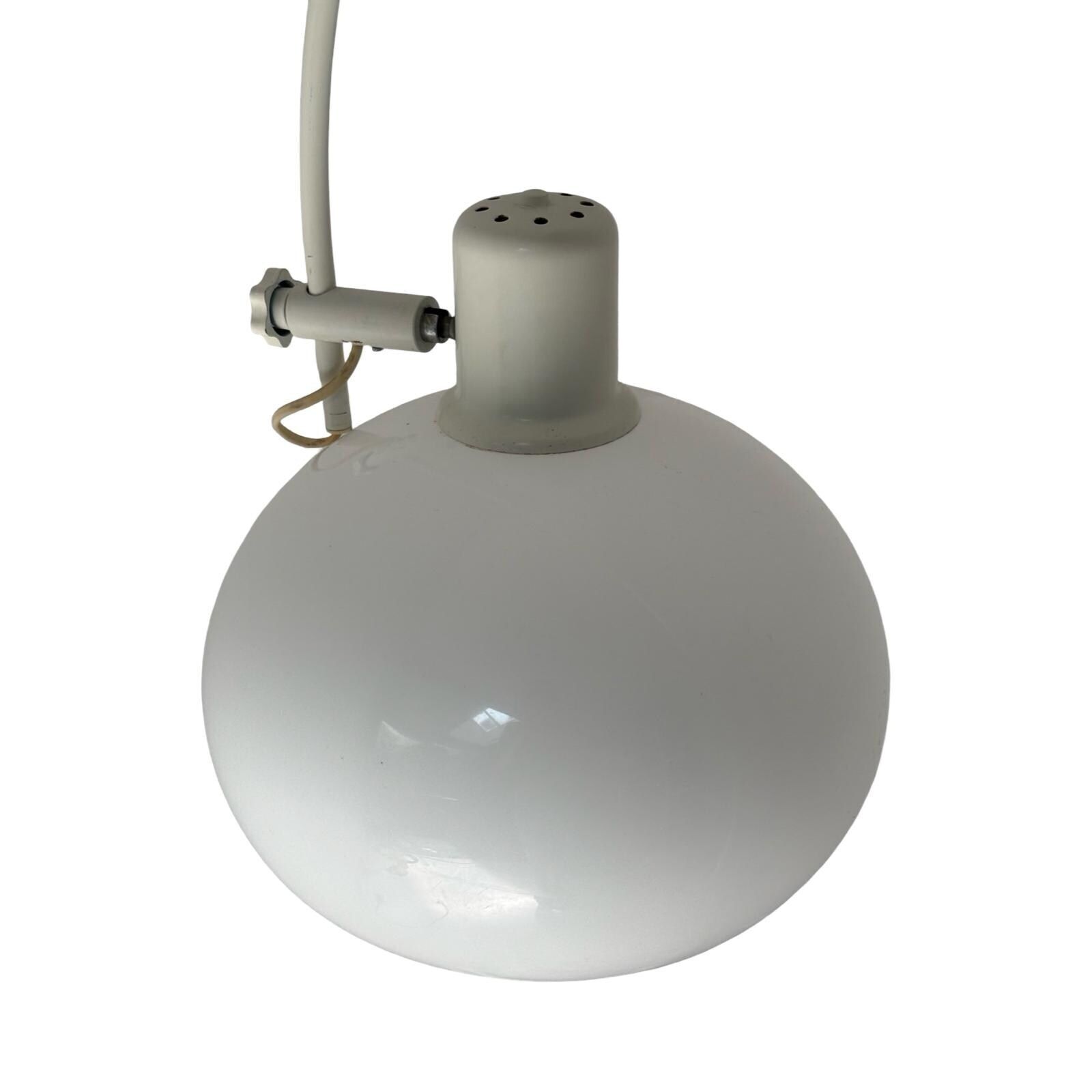Dijkstra   Rare Model   Space Age Design / Mcm Floor Lamp With Acrylic Shade   White photo vinterior