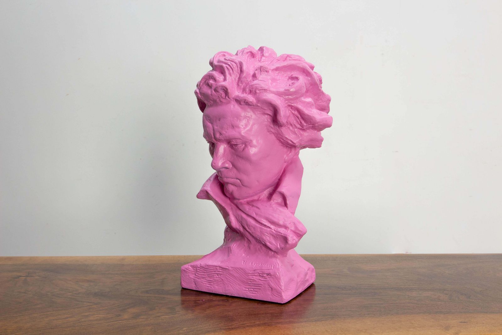 Gipsen buste Ludwig Van Beethoven Terracotta Model Pop Art Esthetiek, ca. 1890 photo Kunst